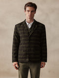 Vintage Plaid Wool Blend Blazer Jacket Jackets coofandy 