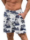 Quick-Dry Printed Swim Trunks with Compression Lining (US Only)