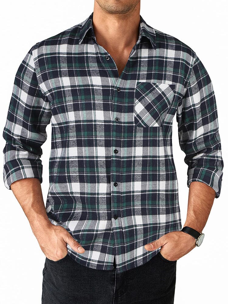 Comfort Plaid Flannel Shirts Shirts coofandy 