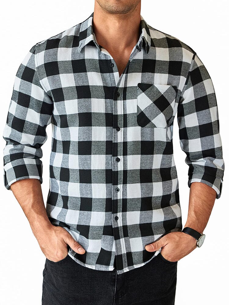 Comfort Plaid Flannel Shirts Shirts coofandy 