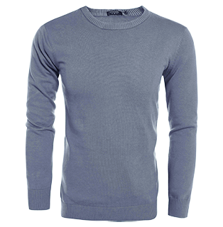 Crew Neck Slim Fit Pullover Knitted Sweater (Live Only)