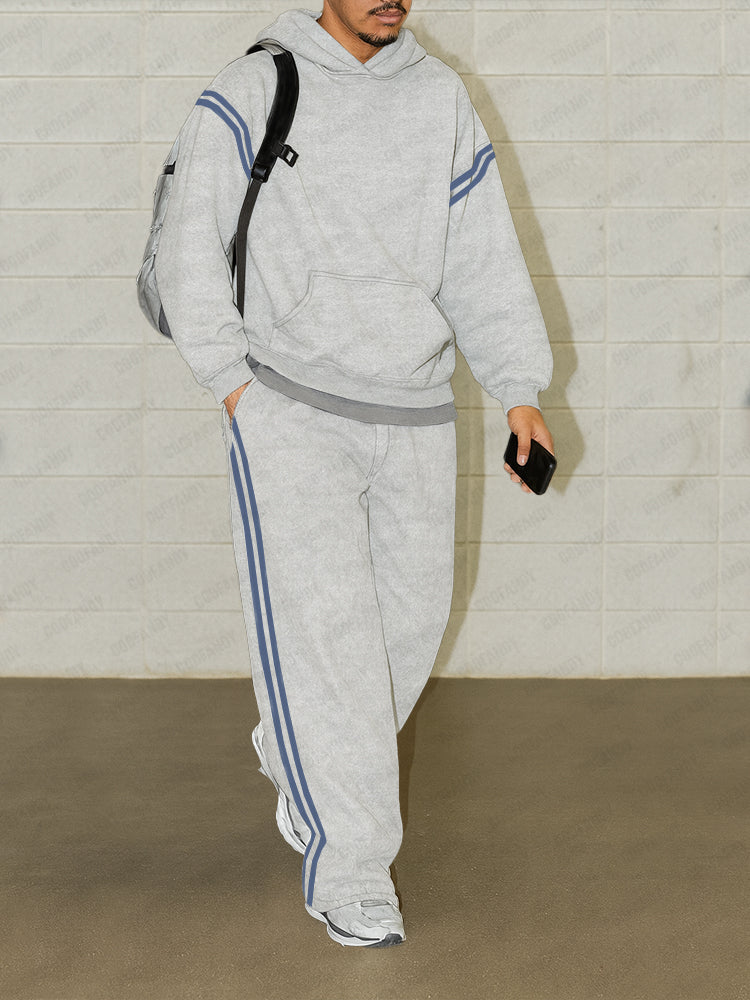 Athleisure Contrast Stripe Matching Set