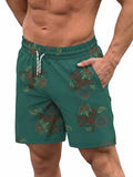 Quick-Dry Printed Swim Trunks with Compression Lining (US Only)