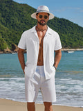 Casual Summer Textured Short Sleeve Shirt (US Only)