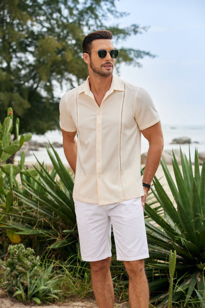 Summer Cuban Guayabera Shirt (US Only) Shirts coofandy 