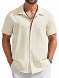Casual Summer Textured Short Sleeve Shirt (US Only)
