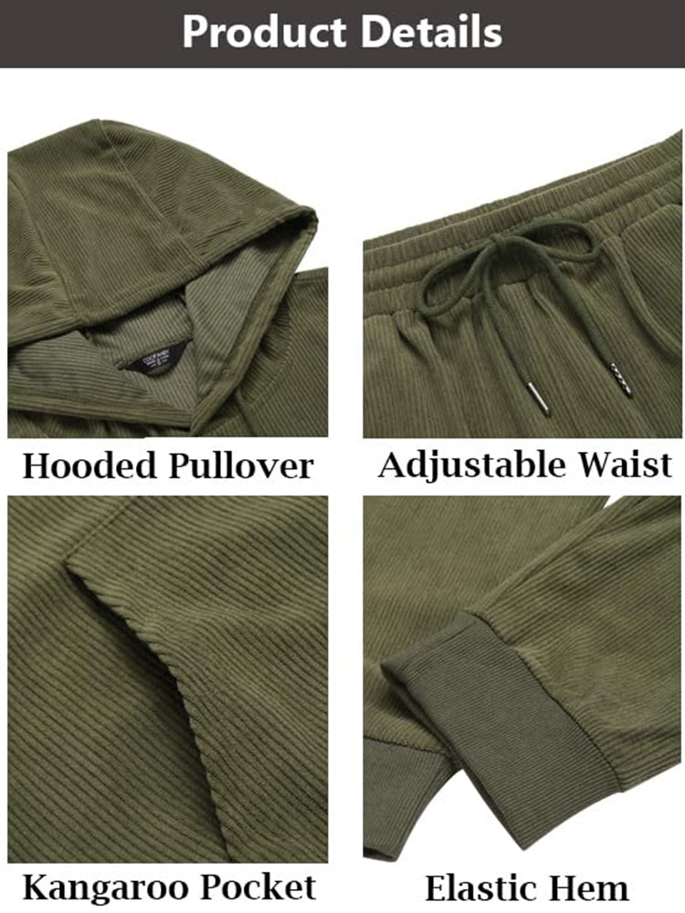 Casual Sports Hoodie Jogging Sweatsuit (US Only)