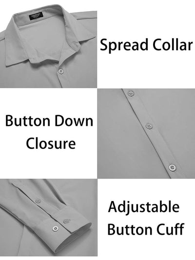 Classic Stretch Wrinkle-Free Shirt (US Only) Shirts & Polos coofandy 