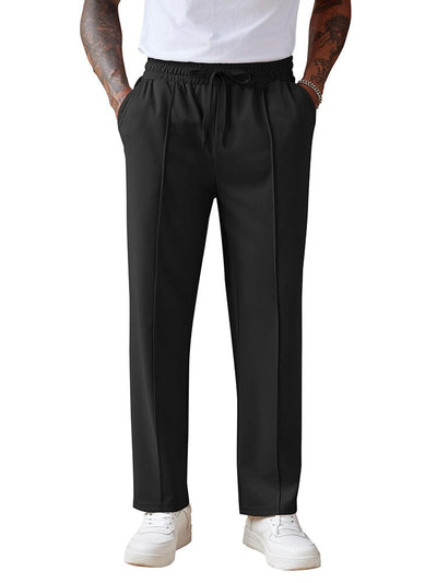 Casual Versatile Knit Jogger Pants (US Only) Pants coofandy Black S 