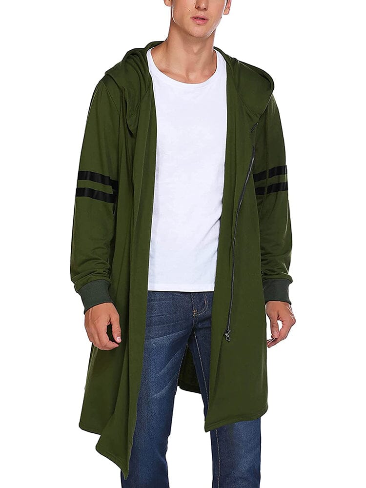 Long Outwear Sweatshirt (US Only) Coat COOFANDY Store Green S 
