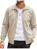 Casual Zip Up Corduroy Bomber Jacket (US Only)