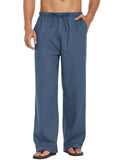 Linen Style Elastic Waist Yoga Pants (US Only)