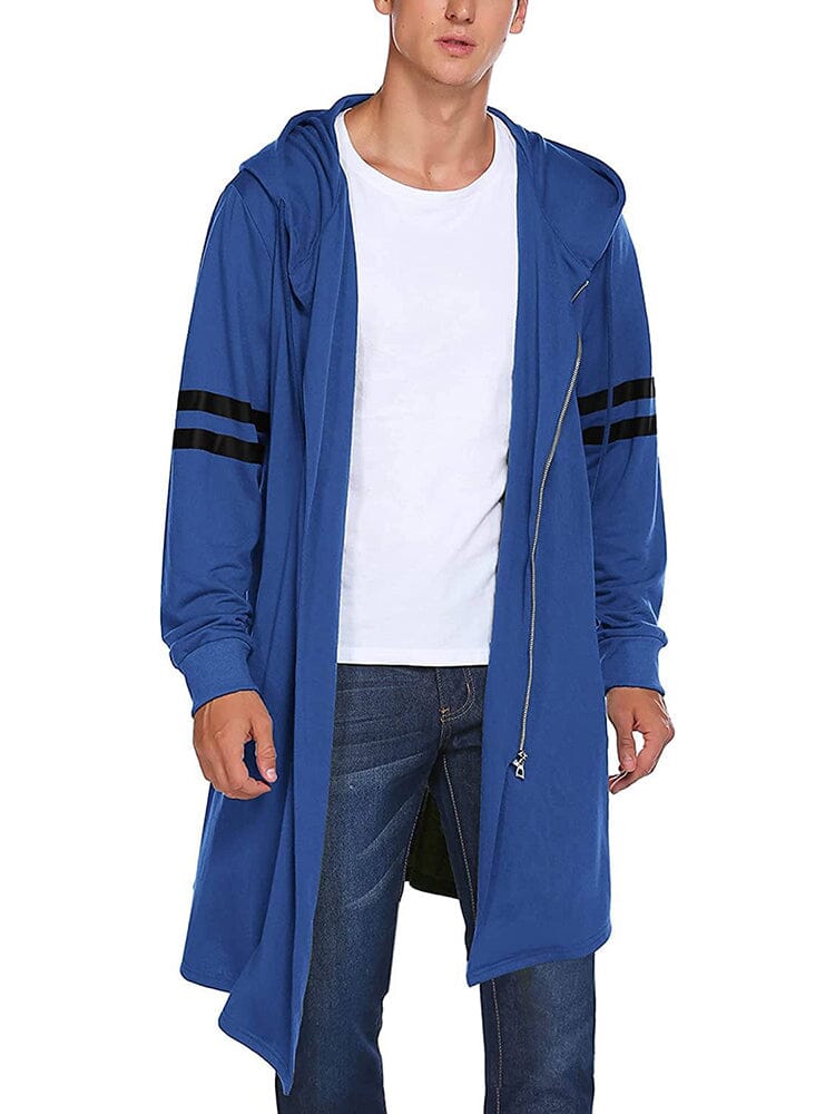 Long Outwear Sweatshirt (US Only) Coat COOFANDY Store Blue S 