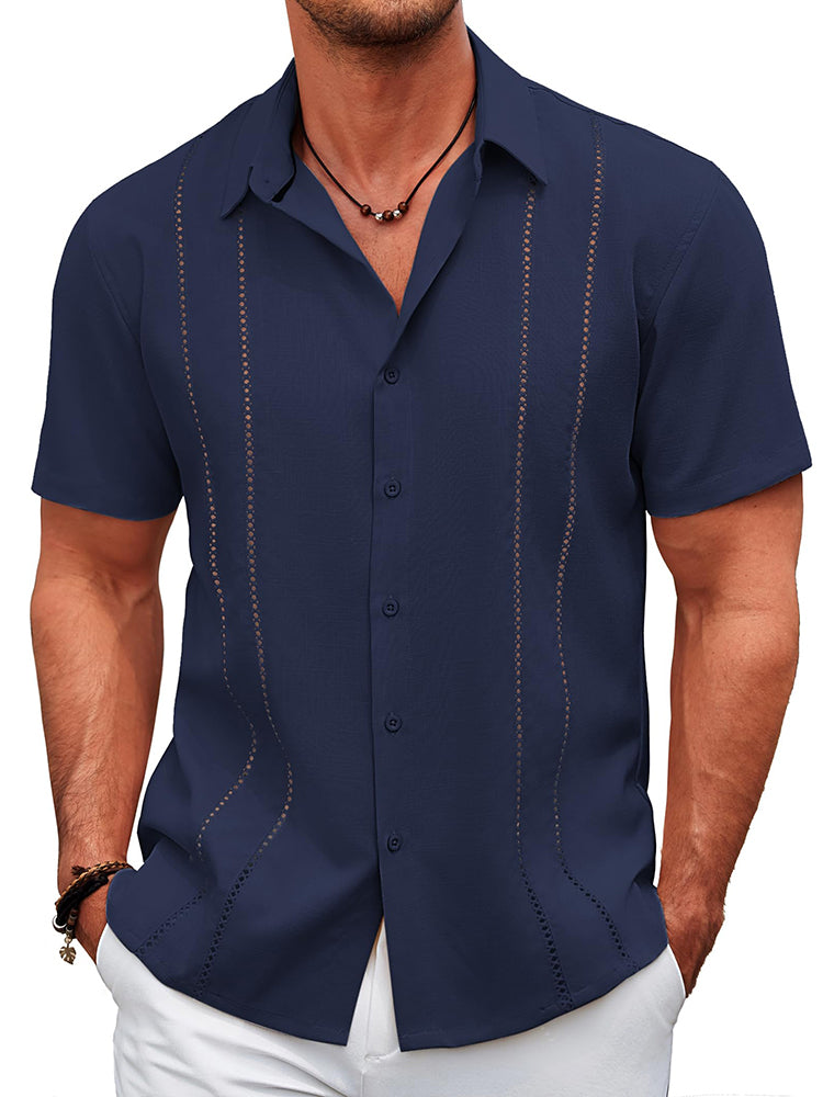 Casual Cuban Guayabera Shirt (US Only)