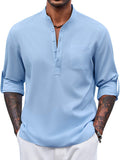 Casual Summer Vacation Henley Shirt (US Only)