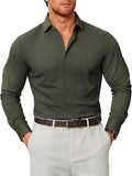 Stretch Wrinkle Free Long Sleeve Button Down Shirt (US Only)