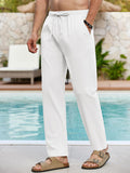 Casual Linen Blend Vacation Yoga Pants (US Only)