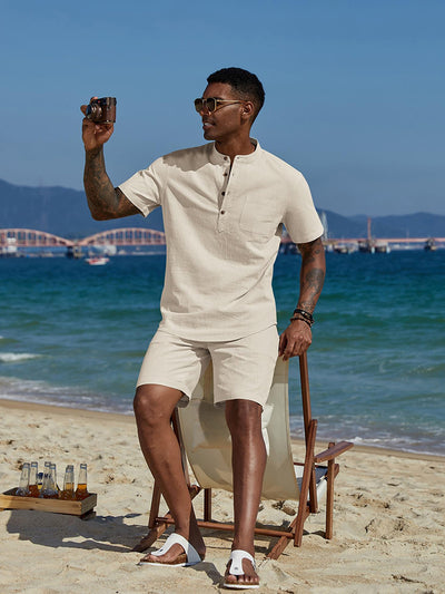 Casual 100% Cotton 2-Piece Vacation Set (US Only)
