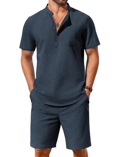 Casual 100% Cotton 2-Piece Vacation Set (US Only)