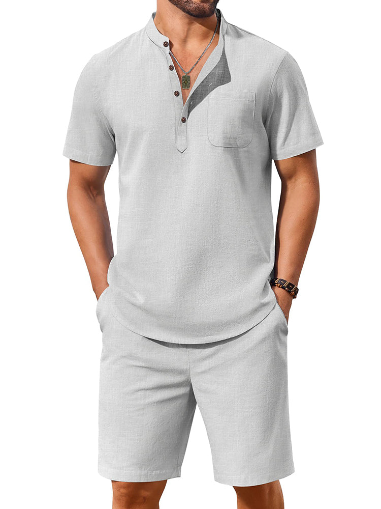 Casual 100% Cotton 2-Piece Vacation Set (US Only)