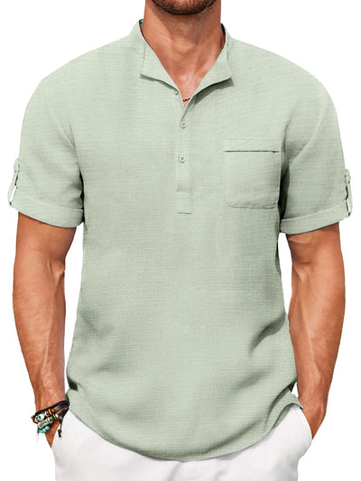 Casual Summer Henley Shirt (US Only)