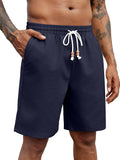 Casual Drawstring Linen Blend Shorts (US Only)