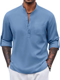 Casual Summer Vacation Henley Shirt (US Only)