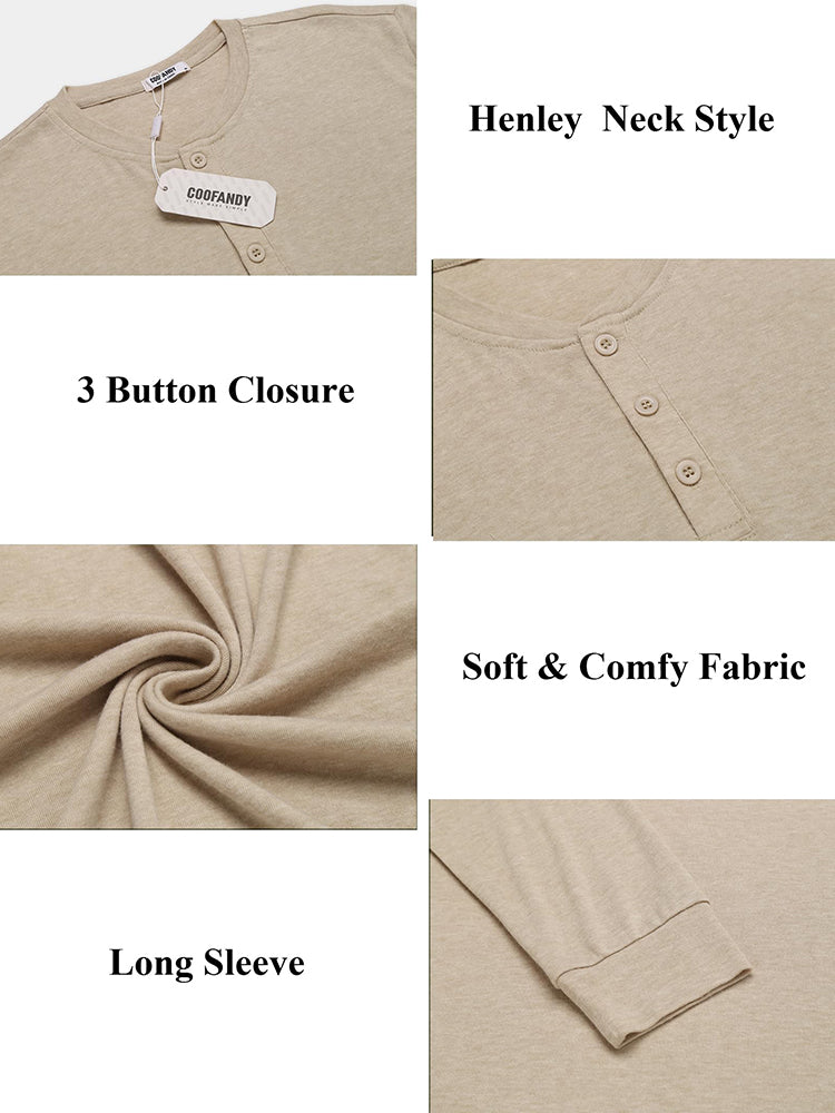 Fashion Lightweight Pullover Henley Shirt (US Only)