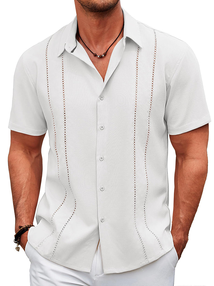 Casual Cuban Guayabera Shirt (US Only)