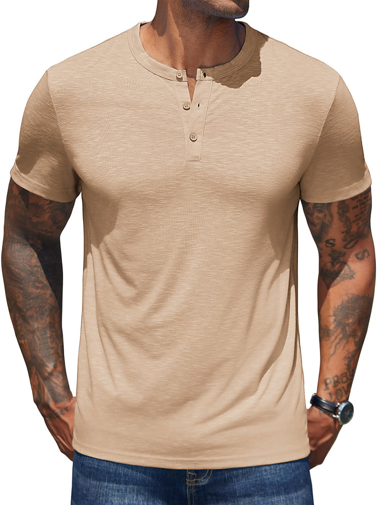 Casual Soft Basic Henley Shirt (US Only)