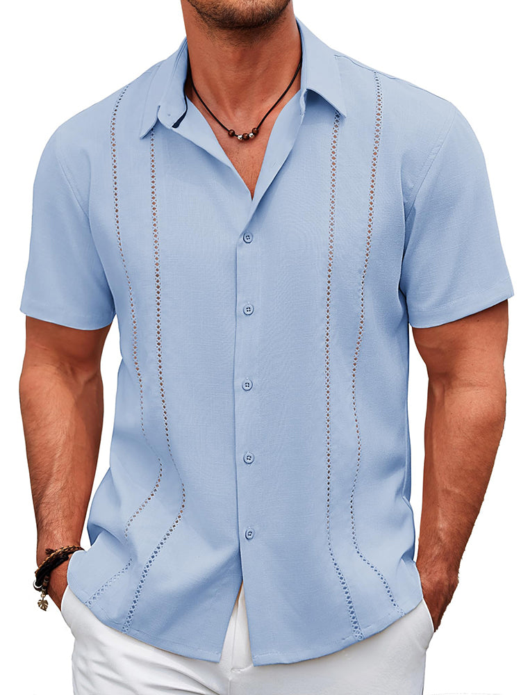 Casual Cuban Guayabera Shirt (US Only)