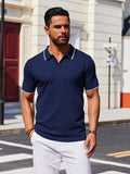 Casual Old Money Knit Polo Shirt (US Only)