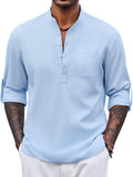 Casual Summer Vacation Henley Shirt (US Only)