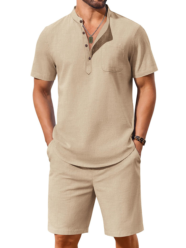Casual 100% Cotton 2-Piece Vacation Set (US Only)