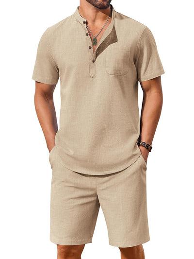 Casual 100% Cotton 2-Piece Vacation Set (US Only)