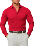 Stretch Wrinkle Free Long Sleeve Button Down Shirt (US Only)