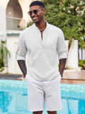 Casual Summer Vacation Henley Shirt (US Only)