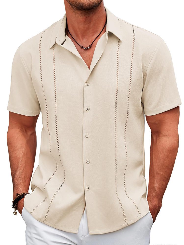 Casual Cuban Guayabera Shirt (US Only)