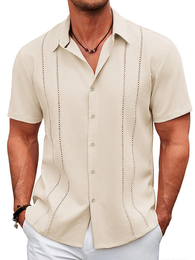 Casual Cuban Guayabera Shirt (US Only)