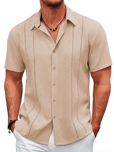 Casual Cuban Guayabera Shirt (US Only)