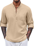 Casual Summer Vacation Henley Shirt (US Only)