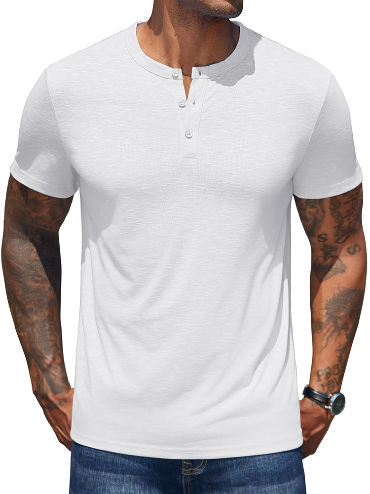 Casual Soft Basic Henley Shirt (US Only)