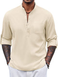 Casual Summer Vacation Henley Shirt (US Only)