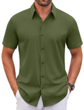 Casual Wrinkle Free Button Down Dress Shirt (US Only)