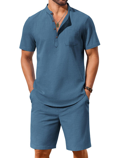 Casual 100% Cotton 2-Piece Vacation Set (US Only)