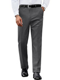 Casual Flat Front Expandable Waist Dress Pants (US Only)