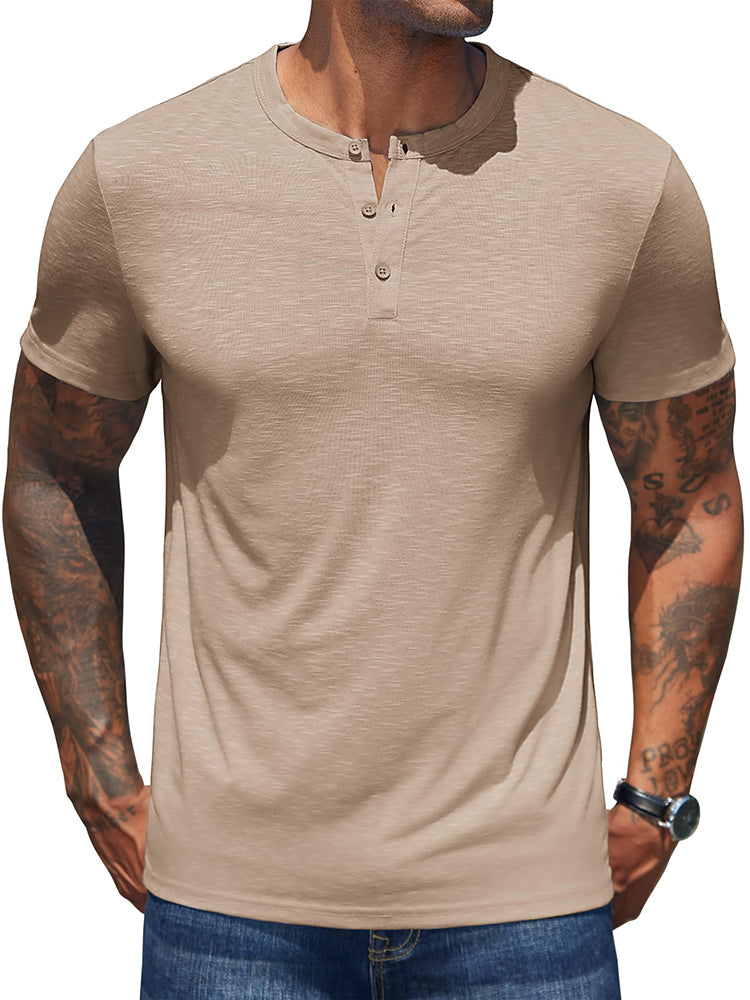 Casual Soft Basic Henley Shirt (US Only)