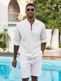 Casual Summer Vacation Henley Shirt (US Only)