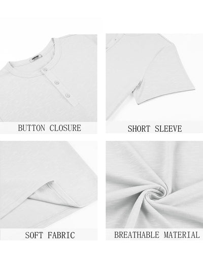 Casual Soft Basic Henley Shirt (US Only)