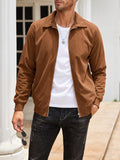 Casual Zip Up Corduroy Bomber Jacket (US Only)